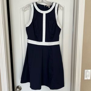 Navy and White Banana Republic Dress